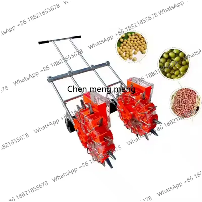 Hot 2 Row Seeder Machine Corn /Peanuts/ Soybeans/wheat/ Beans/ Various/Planter For Farm Use Manual Seeder Planting 5-12 Sowing