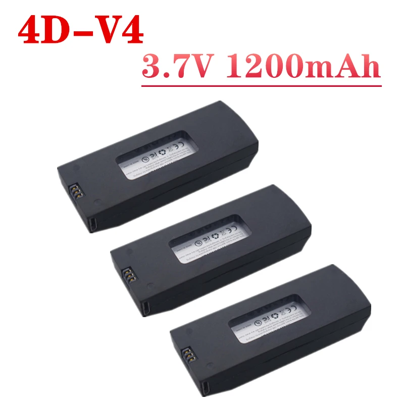 3.7V 1200mAh Lipo Battery For 4DRC V4 4D-V4 Aerial Photography Drone RC UAV Quadcopter Helicopter 3.7V Battery