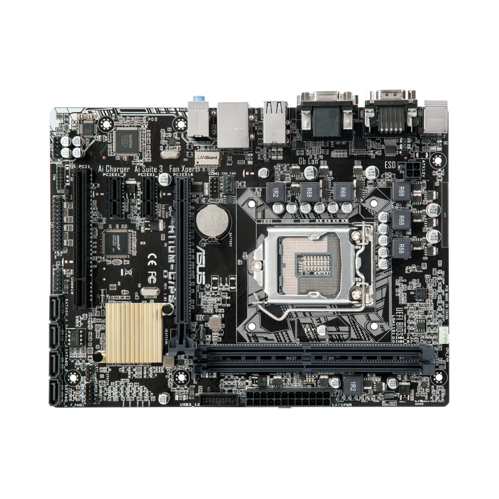 Asus H110M-C/PS Motherboard LGA 1151 Intel H110 DDR4 32GB support i3-6100  6400 66006700  cpu