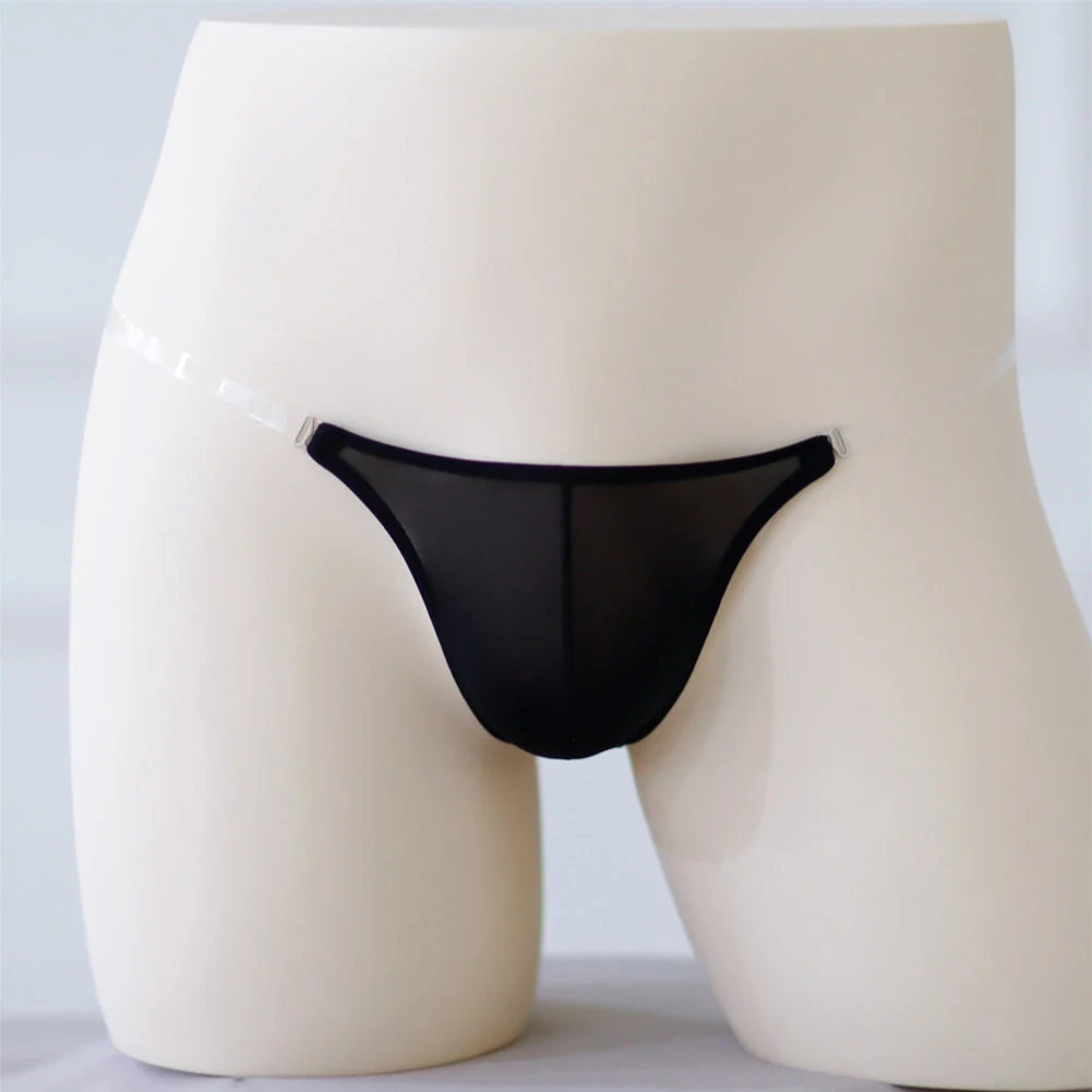 

2023 Brand New Briefs String Swimwear Thong Underwear Satin Smooth Elastic Elasticity Slips Ice Silk Low Waist