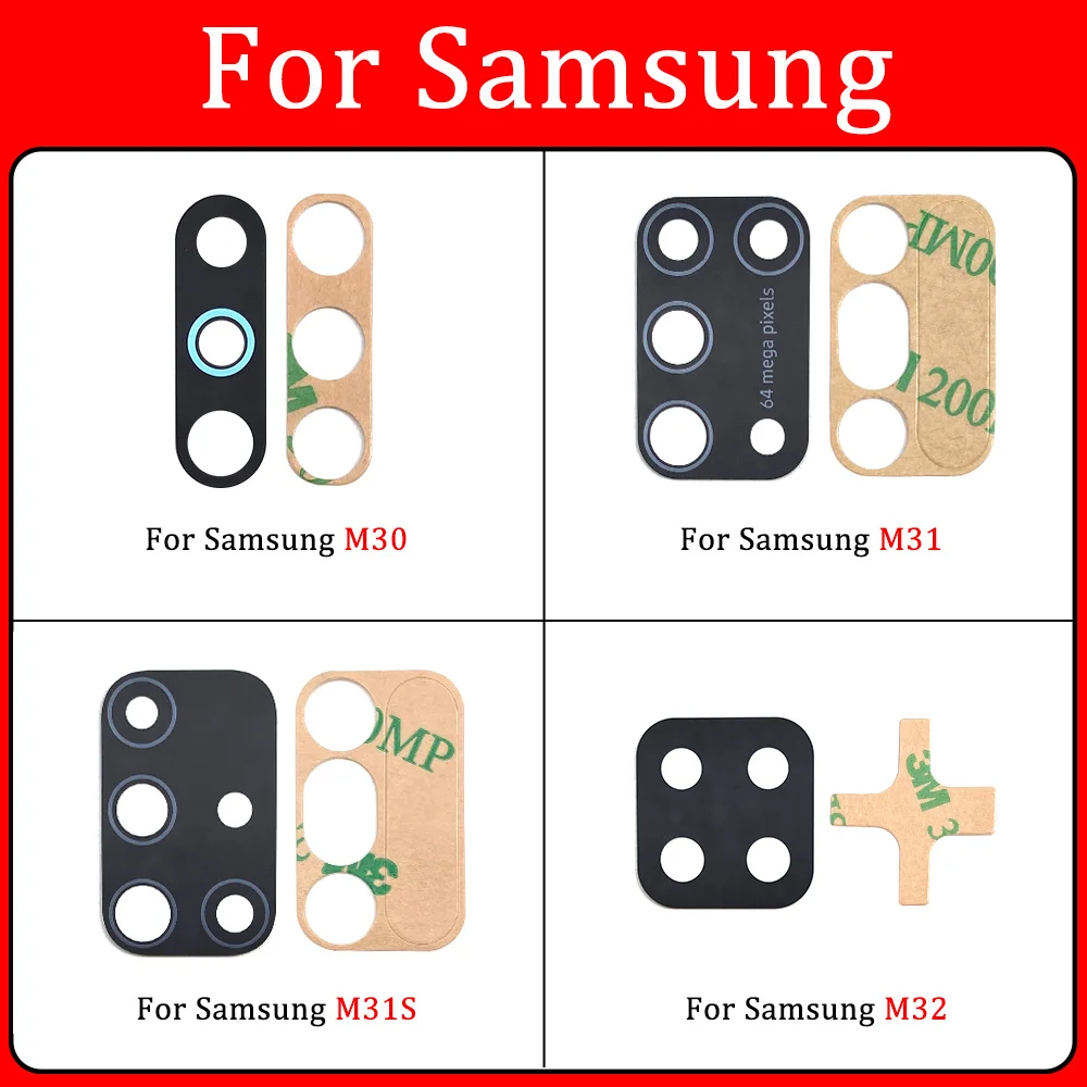 

Back Rear Camera Glass Lens For Samsung M51 M53 5G M40 M32 M31S M30 M21S M21 M20 M12 M10 Cover With Adhesive Sticker Replacement