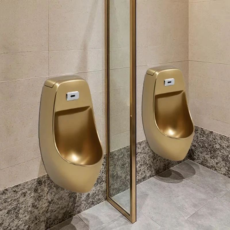 Luxury gold modern one-piece double flush toilet set square bowl with S-trap and floor-to-ceiling design