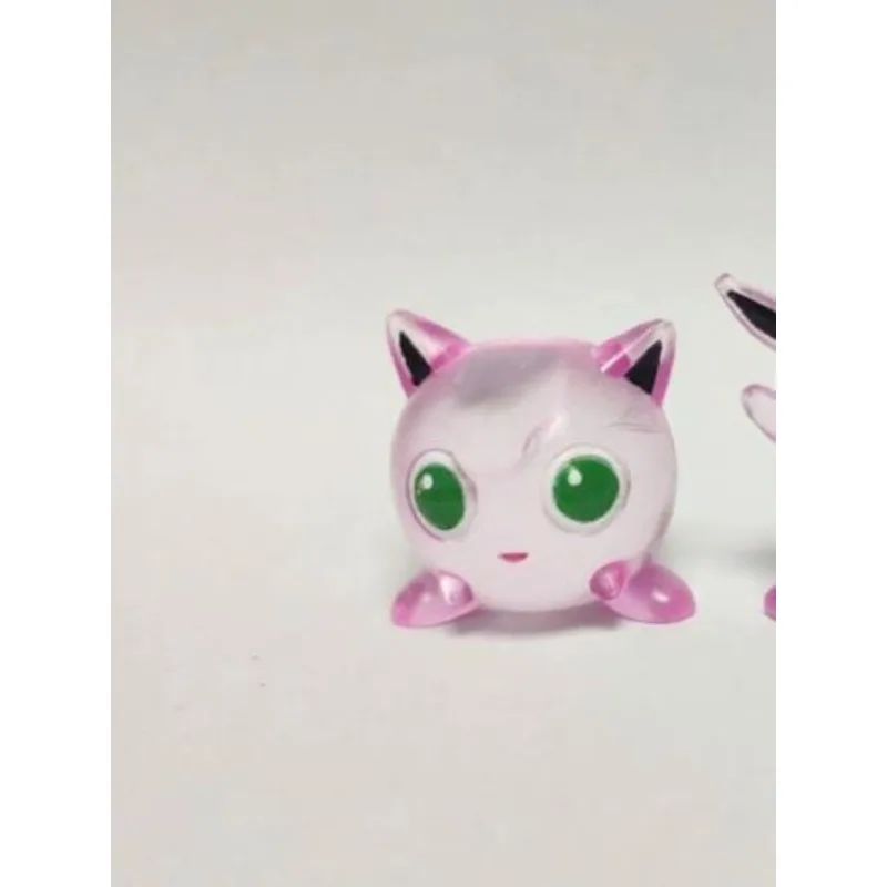 Figur Pokemon Boneka Jigglypuff Wigglytuff Model Transparan Ornamen Aksesori Mainan Anak-anak