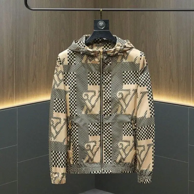 Men's Station Autumn New High end Printed Coat Fashion Trendy Brand Hooded Jacket Top Cardigan Trendy