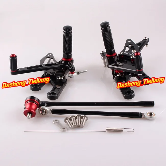 

CNC Adjustment Rider Rearset Rear Set Footpegs For Honda CBR 1000 RR 2004-2007 CBR600RR 2003-2006 Aluminum Black