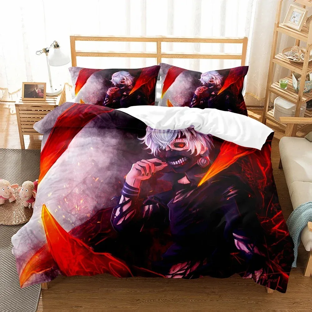 Fashion 3D Tokyo food species Bedding Sets Duvet Cover Set With Pillowcase Twin Full Queen King Bedclothes Bed Linen