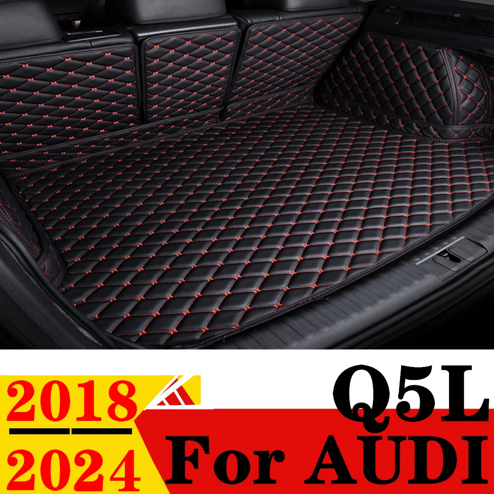 

Car Trunk Mat For AUDI Q5L 2024 2023 2022 2021 2020 2019 2018 Rear Cargo Cover Carpet Liner Tail Vehicles Parts Boot Luggage Pad