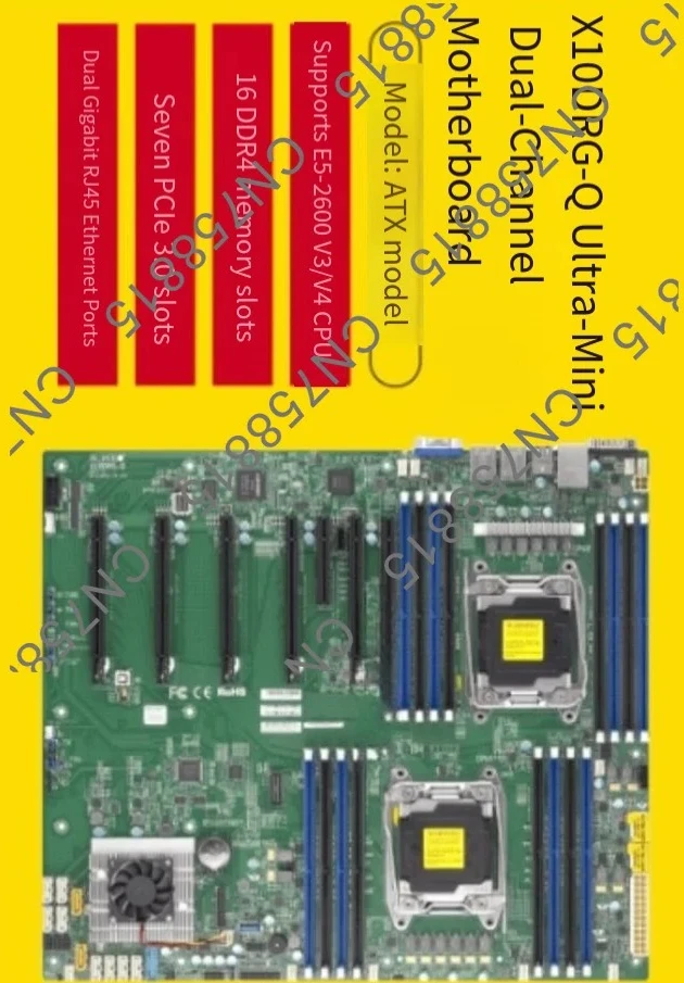 Supermicro X10DRG-Q，Dual X99 server main board