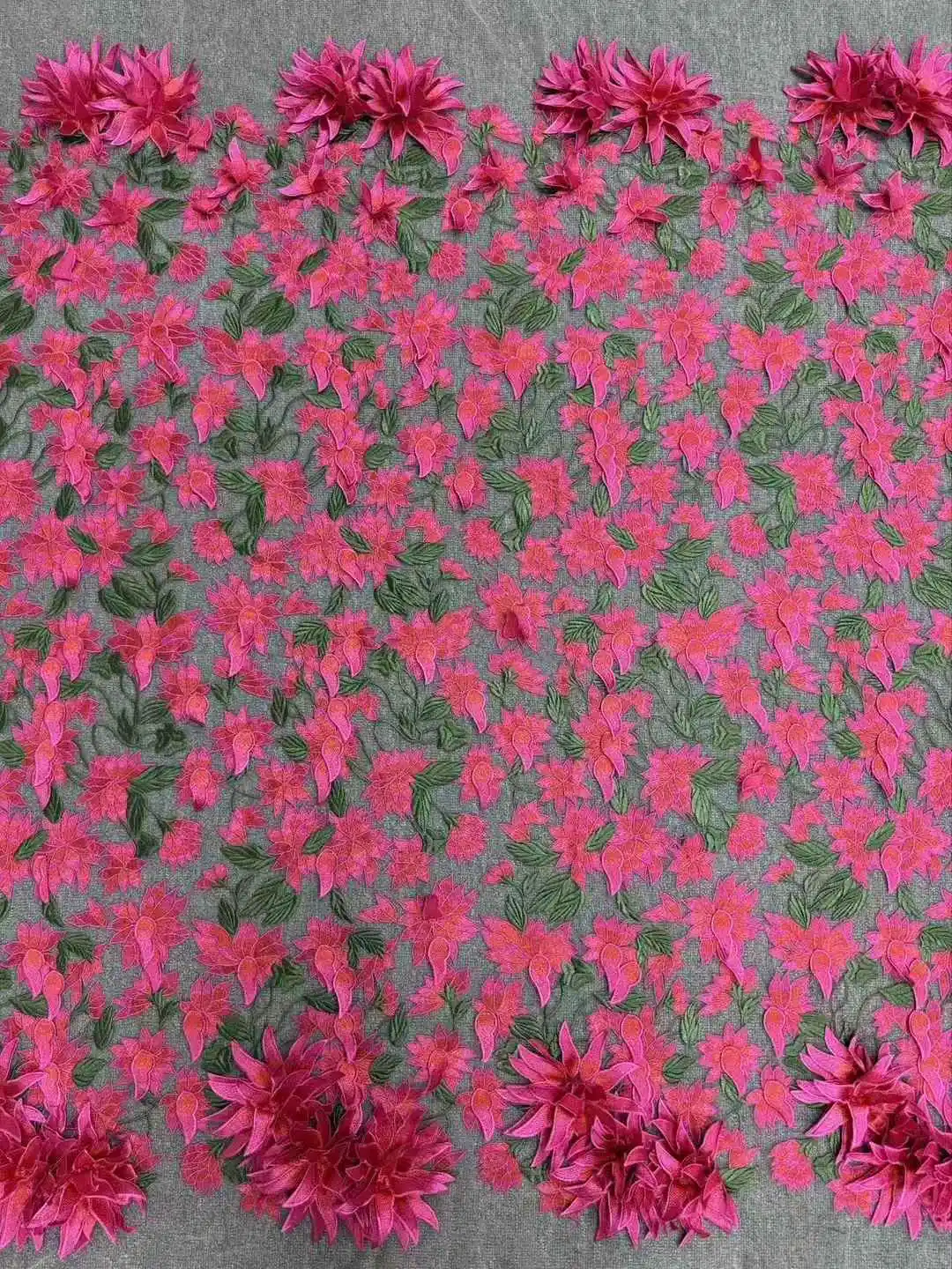 New, Beautiful 3D Fabric,With Multi-color Thread Embroidery ,High quality African Nigeria Fabric/Evenign Dress ,Weddings,Party