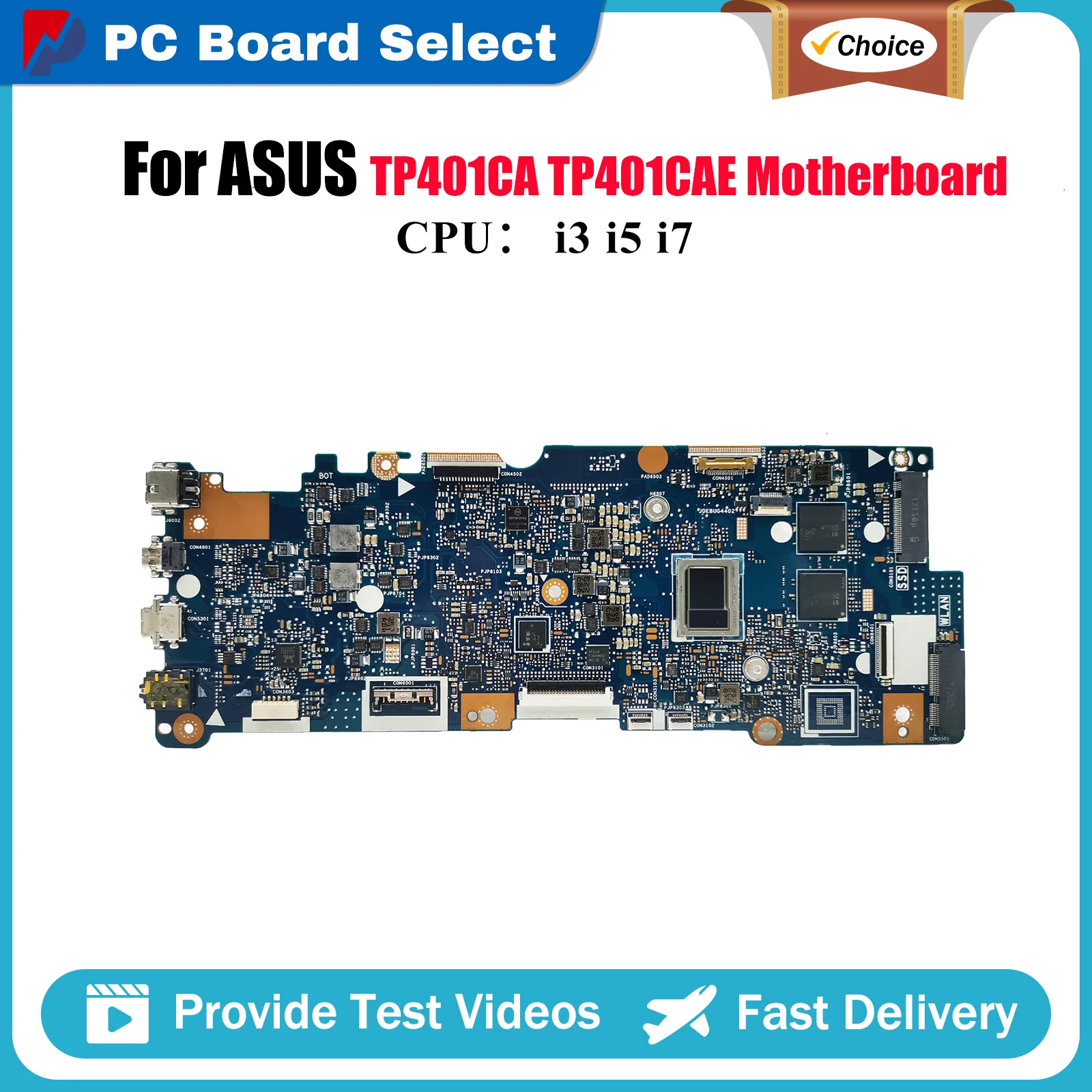 

TP401CA Материнская плата для ноутбука ASUS VivoBook Flip TP401CAE TP401CA TP401C Материнская плата для ноутбука с процессором i3 i5 i7 100% tests OK stk
