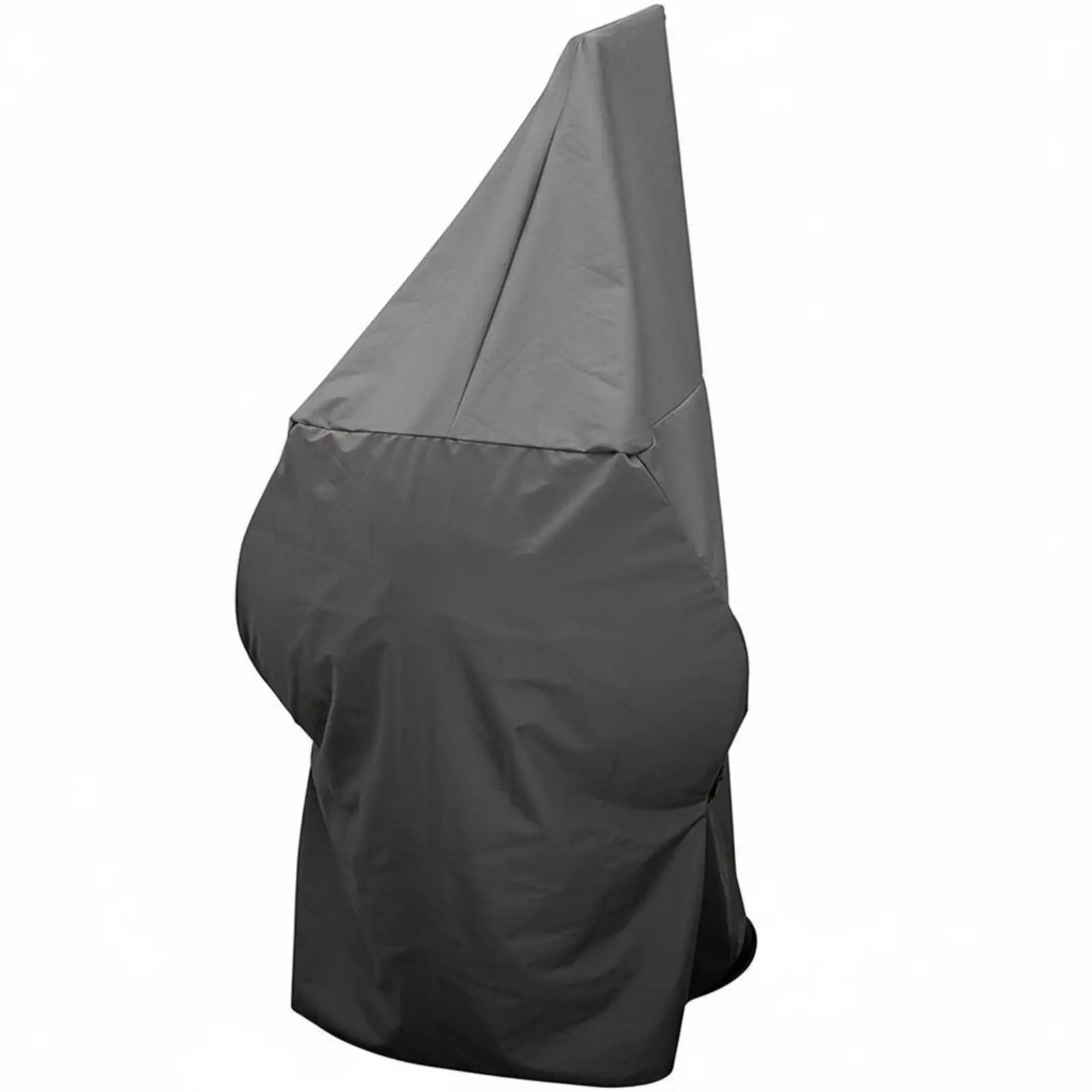 Zipper Close Outdoor Heater Cover Waterproof Polyester Wind Resistant for Patio Gas Heater Tall Slim Design