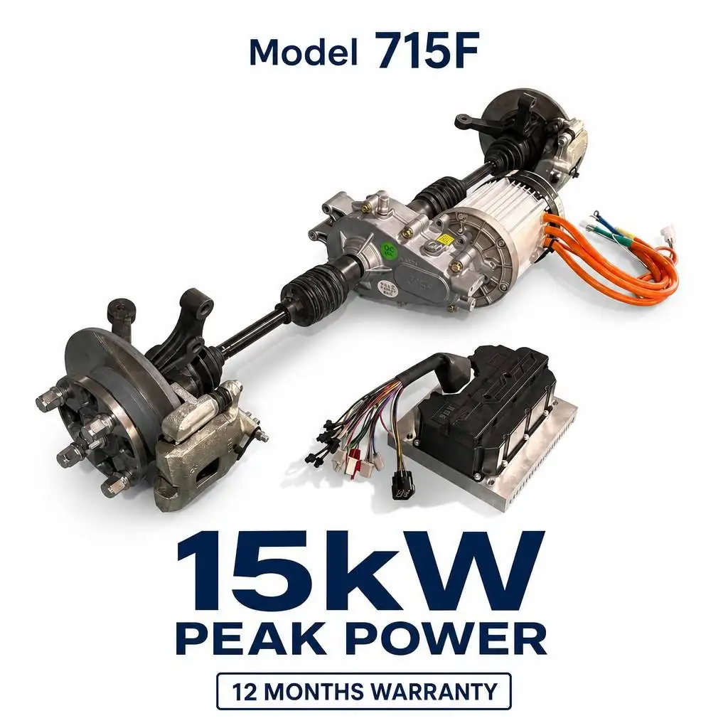 Electric Rear Axle Kit with Independent Suspension Planetary Gearbox ISO 9001 for 2 3KW Delivery Vehicle 715F
