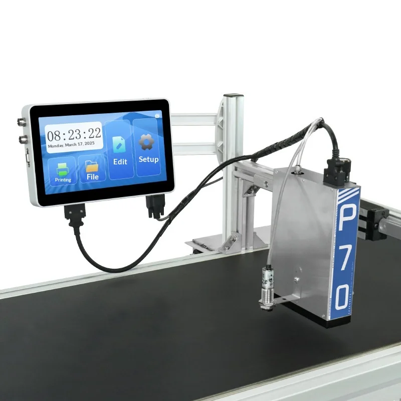 For P70 Piezoelectric Full-Automatic Coding Production Line High-Speed Printing Carton Plastic Two-Dimensional Code