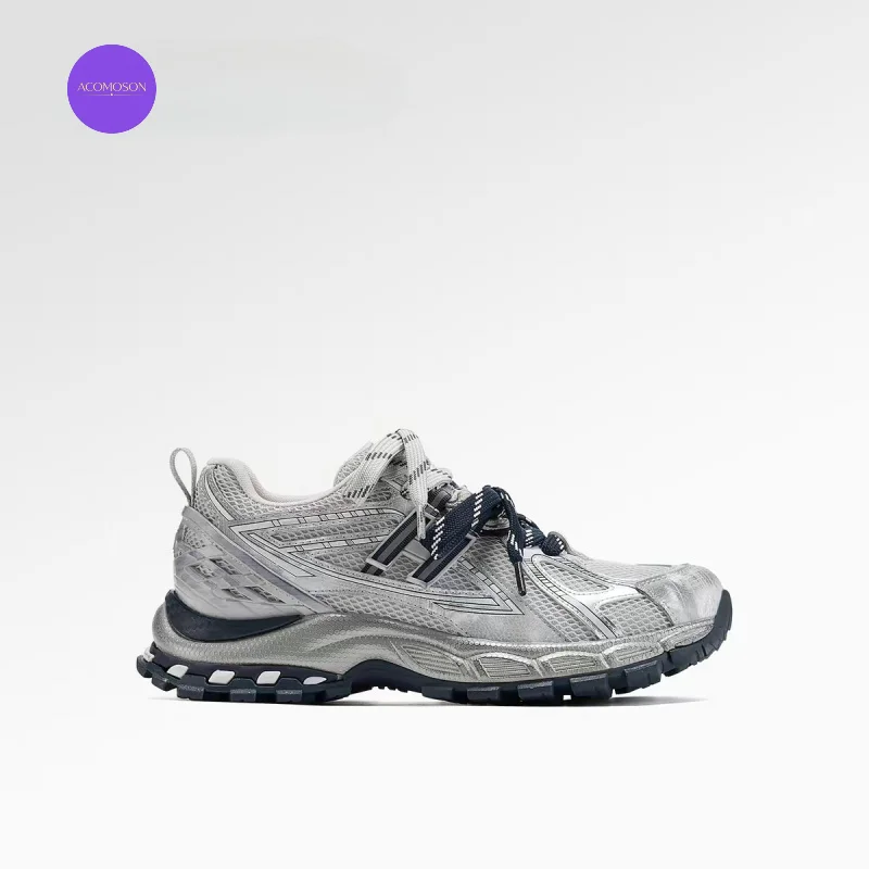 ACOMOSON Retro Distressed Lightweight Outdoor Thick-Soled Dad Shoes For Women Holiday Travel Autumn Athleisure Shoes