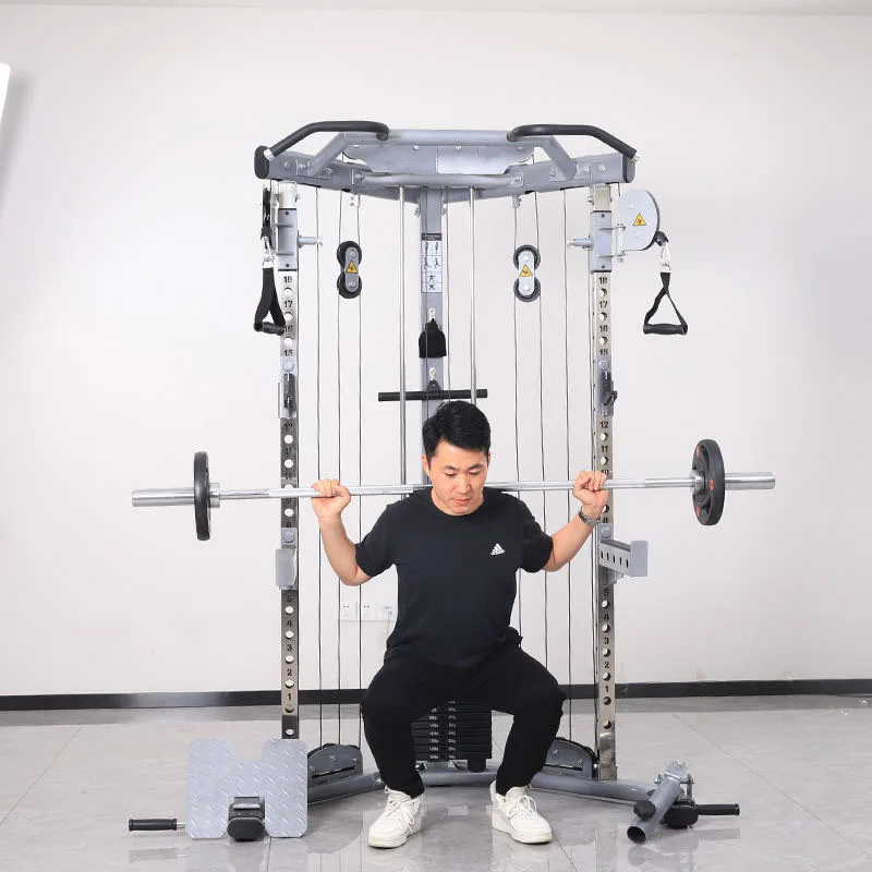 Equipment Multifunctional Squat Rack Smith Machine Home Fitness Pull up Flying Bird Gym