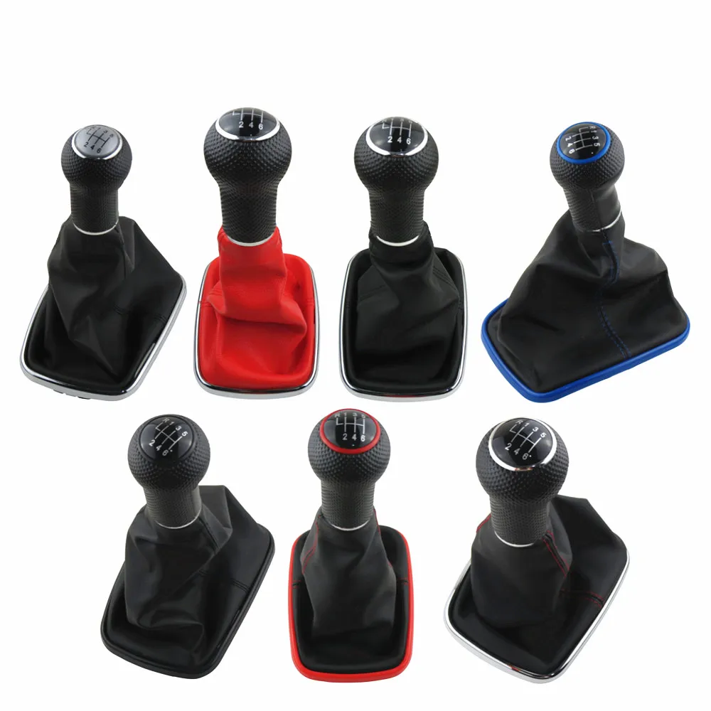 New Car 5/6 Speed 12mm Gear Shift Knob Lever Shifter Gaiter Boot for Volkswagen VW Golf 4 IV MK4 GTI R32 Bora Jetta 1999-2004