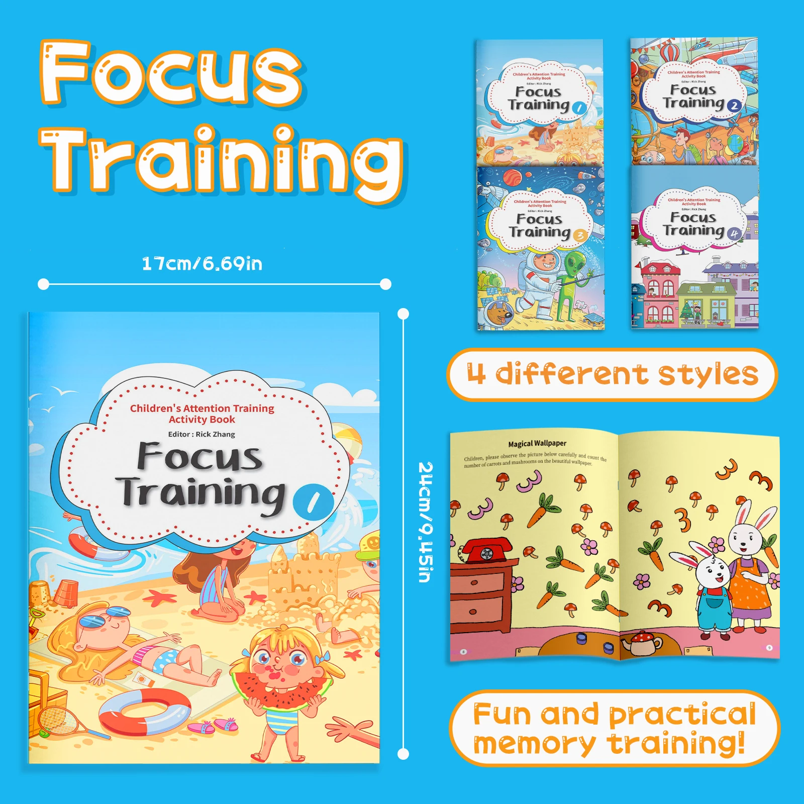 Concentration Training Books for Kids | Concentration Skills for 3-10 Year Olds at Play