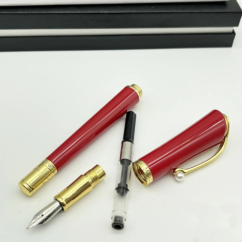 Luxury Special Edition Monroe Black/Pink/Red Colors MB roller penna a sfera con Clip di perle