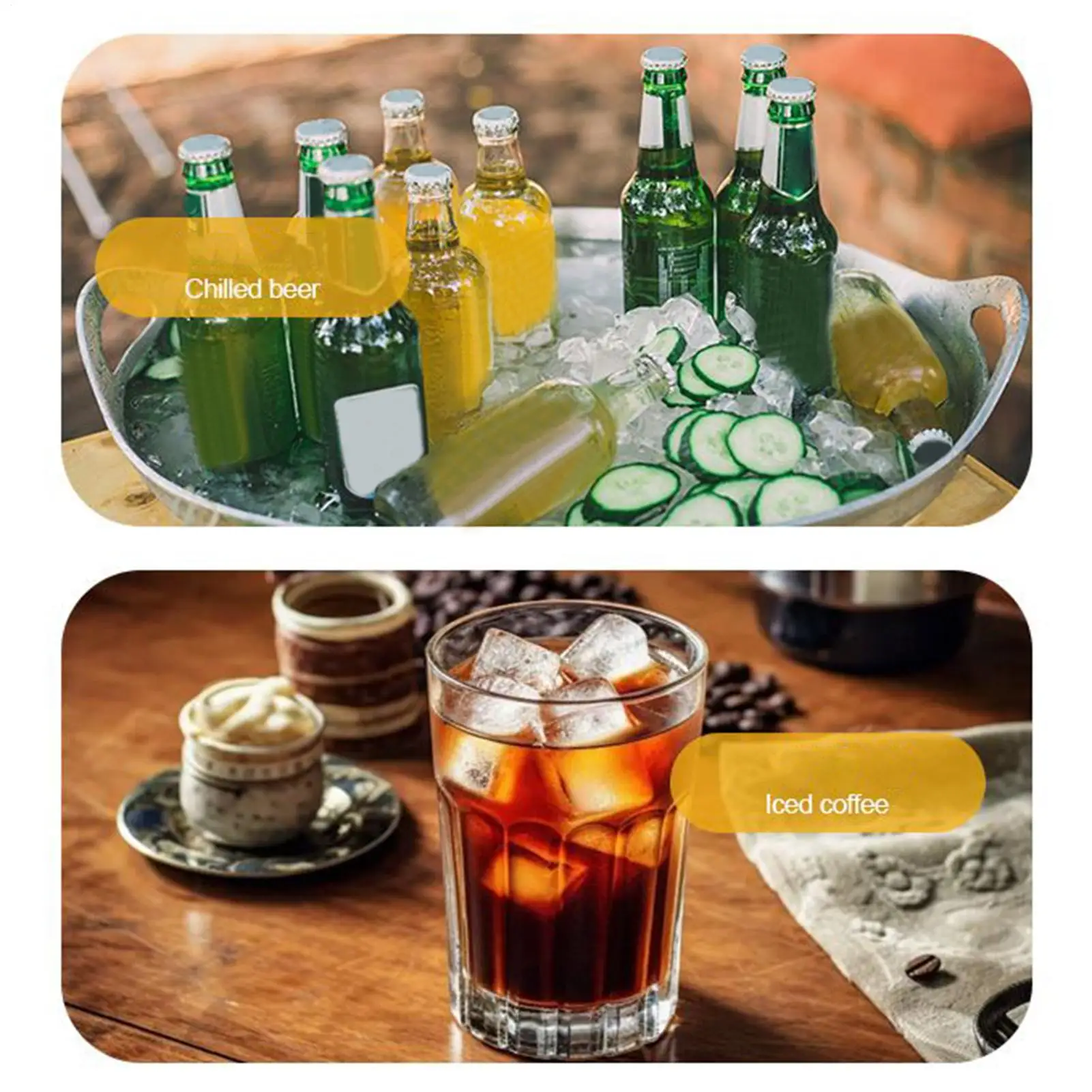 طبقة مزدوجة 304 الفولاذ المقاوم للصدأ علبة ثلج الإفراج السريع صانع الثلج الفولاذ المقاوم للصدأ علبة مكعبات الثلج صينية الفريزر للحانات المطابخ