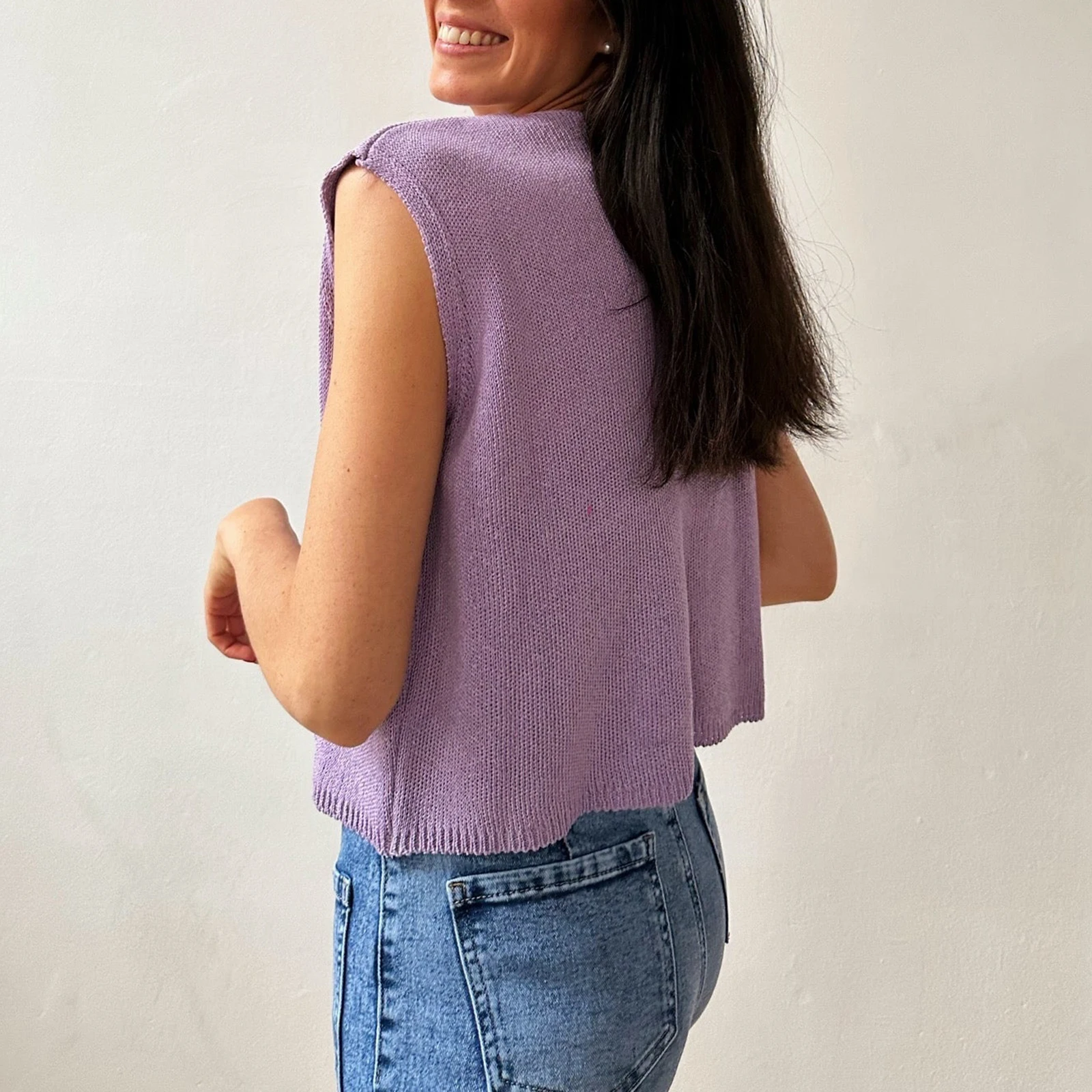 Camisetas sin mangas básicas para mujer, chaleco sin mangas con botones delanteros y cuello en V, ropa estética informal de verano, ropa de calle