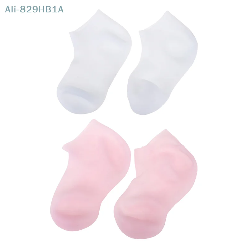 1 Pair Exfoliating Moisturizing Anti Cracking Plantar Protective Socks Foot Care Men Women Silicone Elastic Socks SPA Home Use