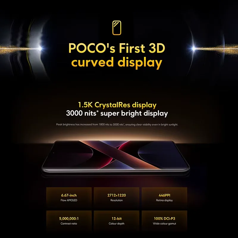POCO X7 Global Version Smartphone Dimensity 7300-Ultra 6.67\