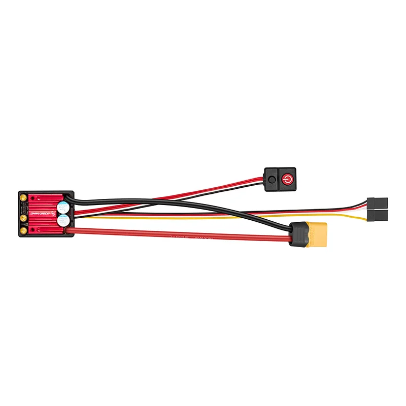 HobbyWing QuicRun WP 10BL80 ESC impermeable 80A con tarjeta de programa para 1/10 RC Car Crawler 2-4S LiPo Compatible con Motor 3650 3530
