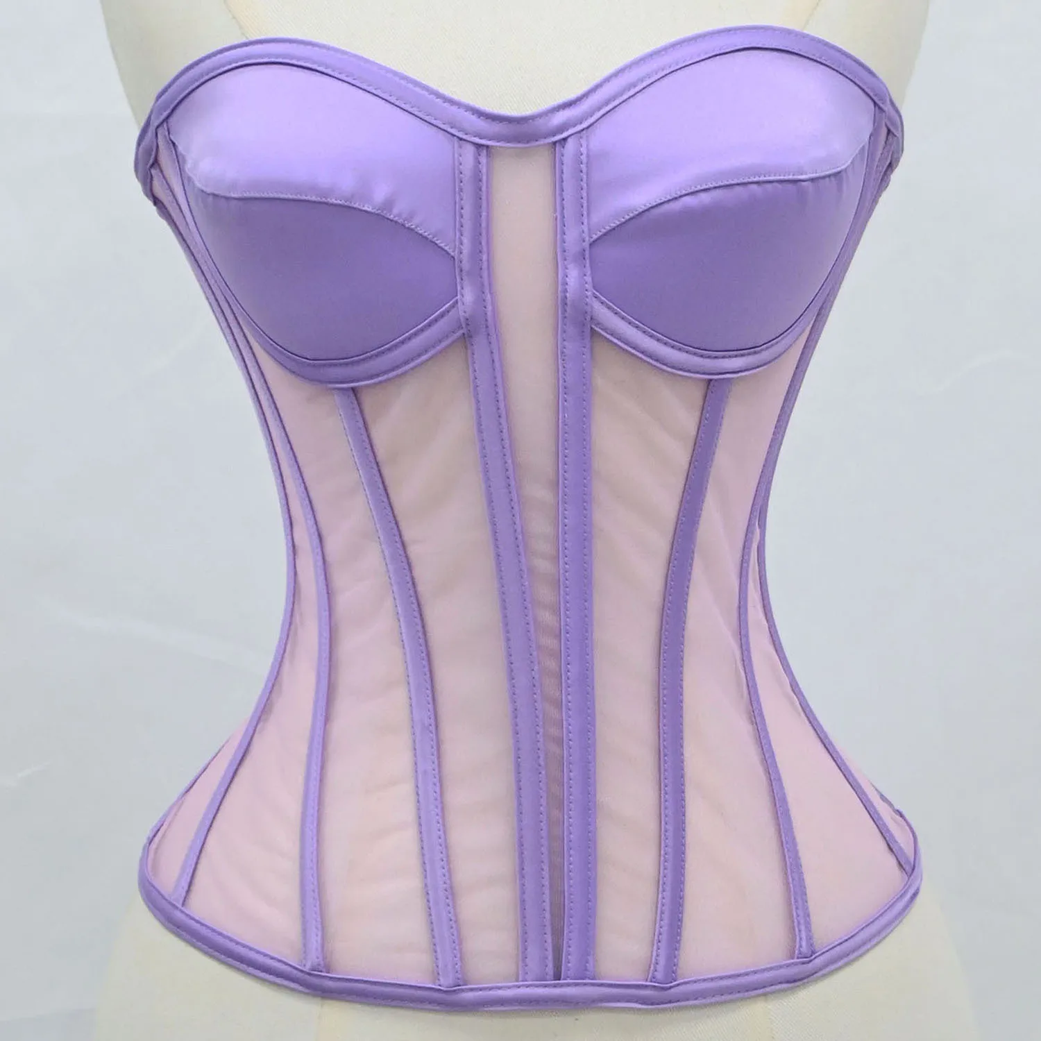 Women Lace Up Sexy Boned Corset Overbust Body Shaper Waist Cincher Bustier Lingerie Bra Shapewear Top Slimming Vest Tops Wedding