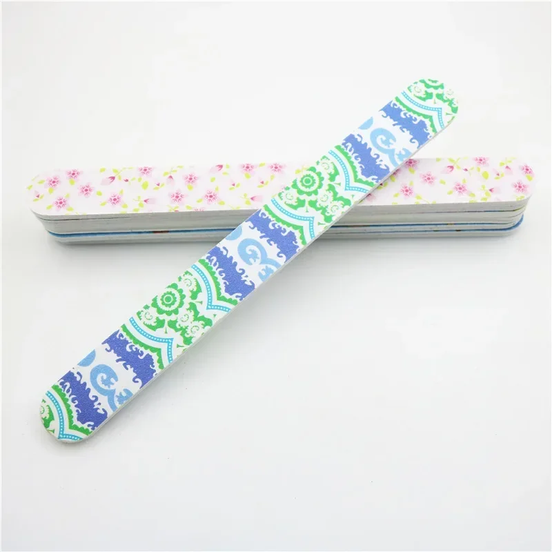 10 قطعة/المجموعة الطباعة مزدوجة الوجهين ملف الأظافر المتاح مسمار تلميع عازلة الجير الأظافر الرعاية تو باديكير مانيكير أدوات