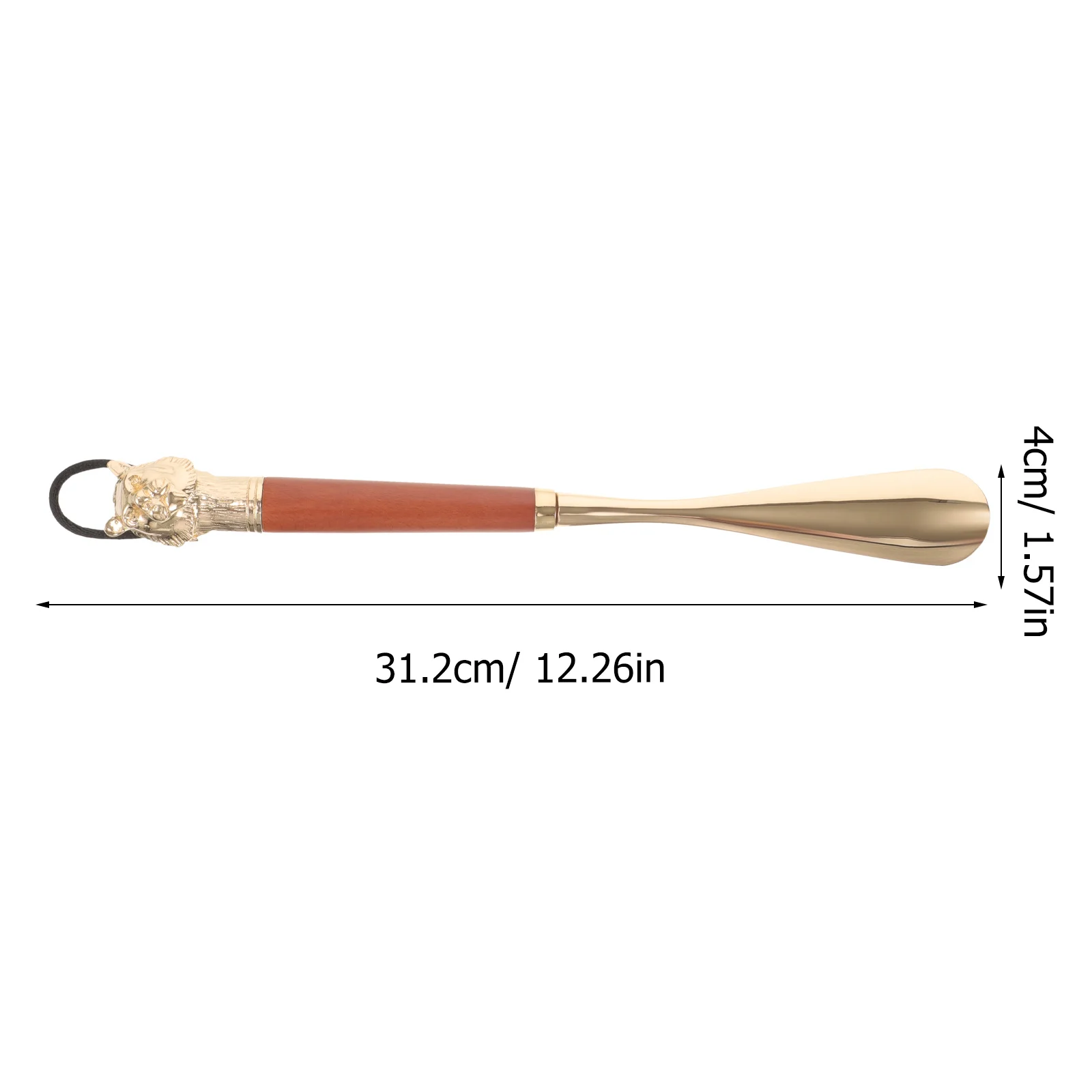 Long Shoe Horn for Adults Sturdy Alloy Beech Wood Extended Handle Shoe Lifting Helper for Seniors Pregnant Women Travel Use