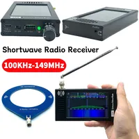 DSP SDR Radio Receiver Shortwave AM FM DSP Radio Rechargeable Stereo MP3 Player with Headphone Antenna Jack for FM MW SSB CW HAM