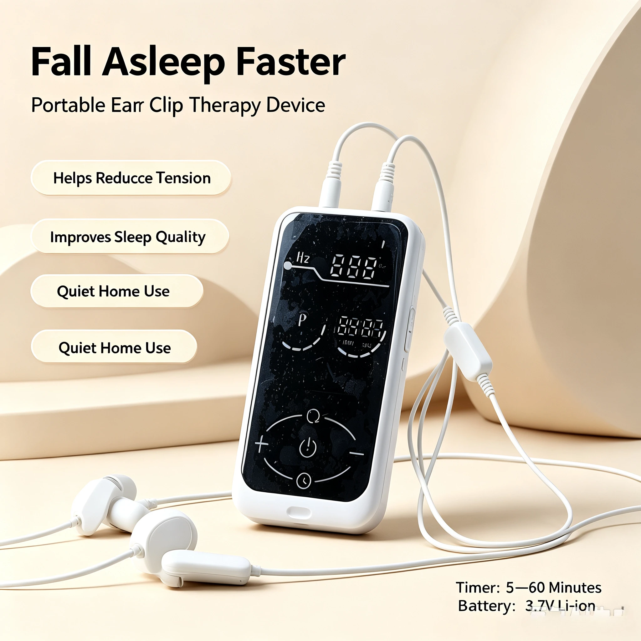 Give Your Ears the Care They DeserveCES Ear Clip and Ear Applicator for Tinnitus Otitis Media and Meniere's, Portable Home