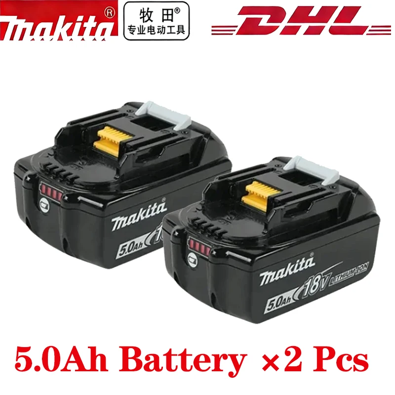 NIEUWE 2026 Originele 18V Makita 5.0Ah 6.0Ah Makita Batterij Vervangende Lithium Batterij BL1840 BL1850B BL1850 BL1860