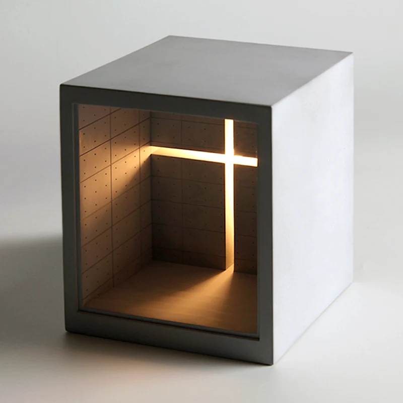 Classic Architecture Church of Light Concrete Atmosphere Night Lights Engagement Wedding Boys and Girls Gifts
