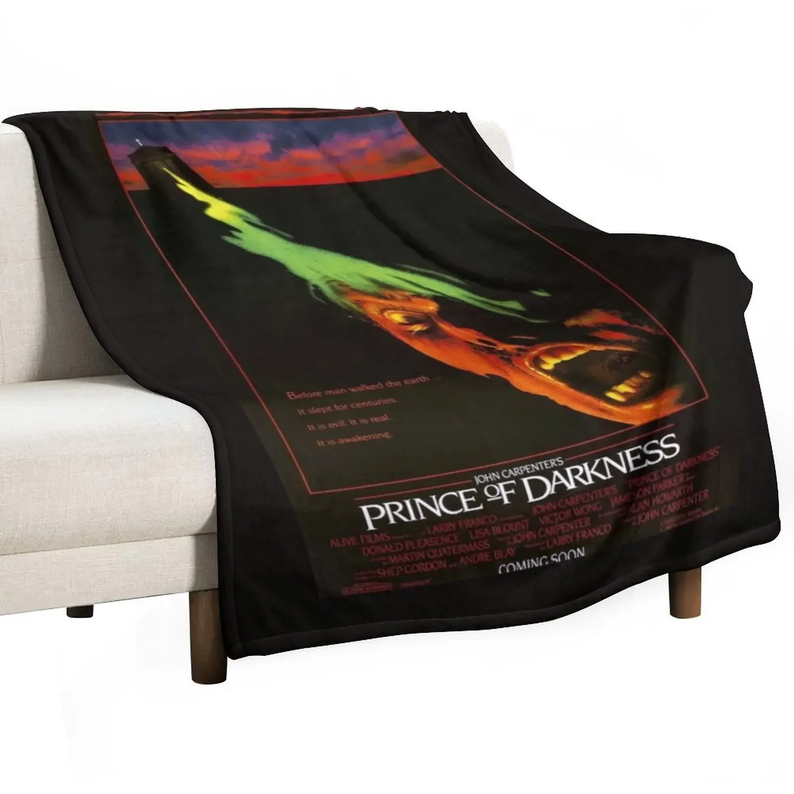 

Prince of Darkness 1987 Movie Poster Art Classic . Throw Blanket Sofa Shaggy Polar Luxury Designer Blankets