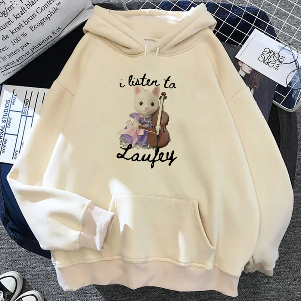 

Laufey hoodie manga harajuku pattern clothes for teens comfortable teen tracksuits pullover soft fabric comic comfortable