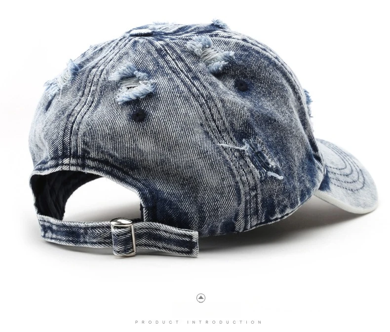 1 Stück Y2K-Style Cowboy-Baseballkappe mit Löchern für Damen und Herren, Klassische Kappe mit Gebogenem Schirm und Weichem Oberteil – Detail 8