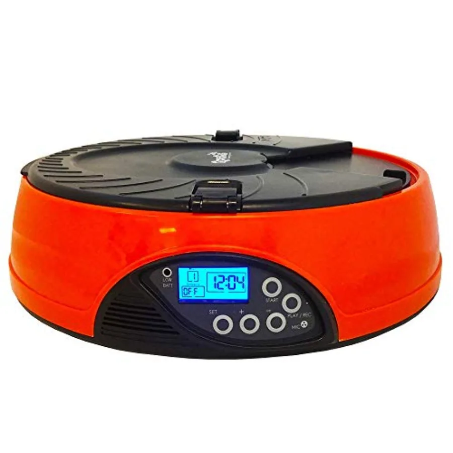 

Automatic pet feeder for dog, cat small pets: programmable AF 108 Plus, plastic housing, white, precise portion control