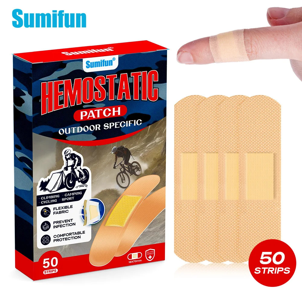 

2Types 50/100/150Pcs Sumifun Band Aid Wound Care First-aid Bandage Breathable Waterproof Adhesive Plaster Outdoor Emergency Kit