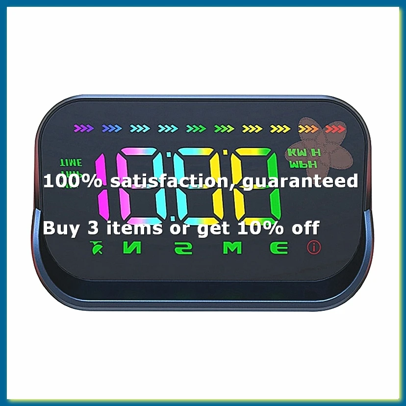 Car HUD GPS Head Up Display Windshield Projector MPH Speedometer Projector Compass Overspeed Alarm System-WDL