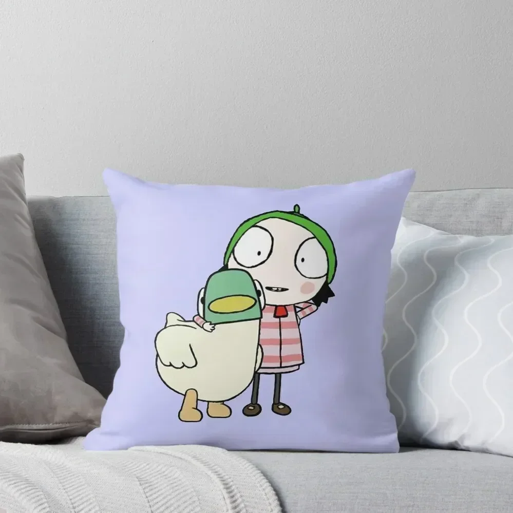 Sarah and the duck Throw Pillow Sofa Cushions Cover Cushions For Children pillow