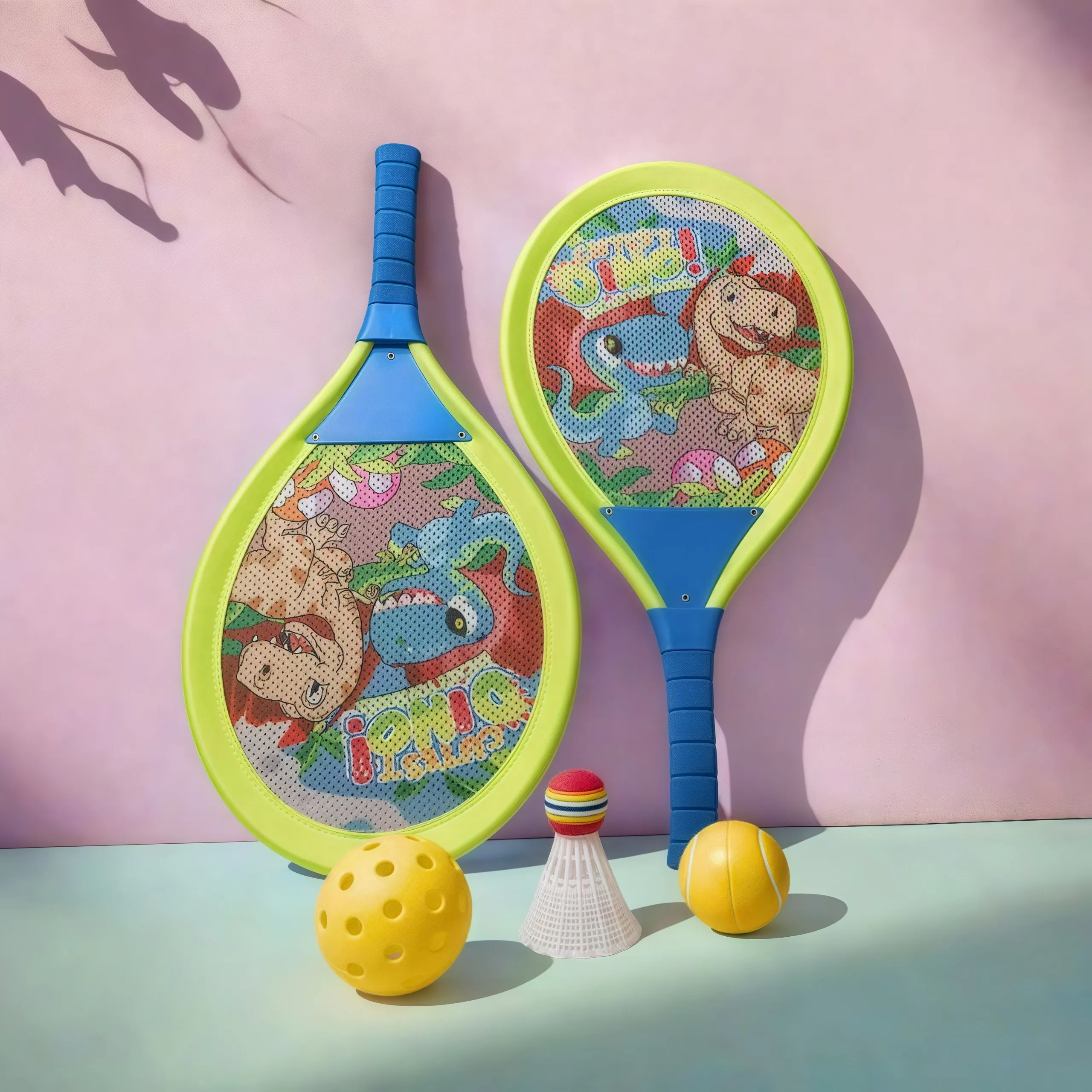 Children Beginners Pick Ball Boys and Girls Pick Ball Badminton Tennis Training Outdoor Sports Ideal Toy Racket Gift