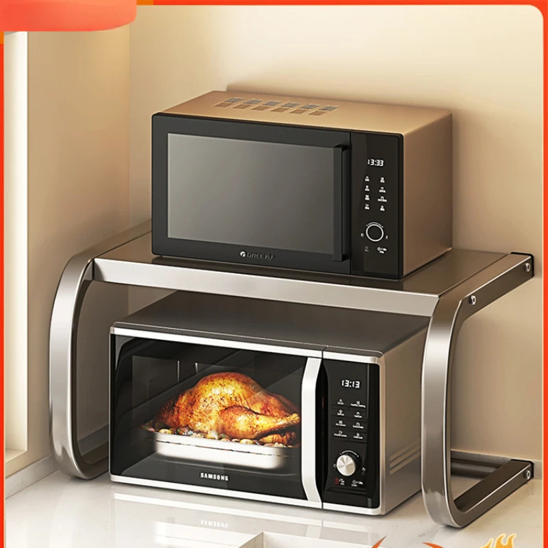 microwave oven rack kitchen multifunctional table household rice cooker integrated multi-layer storage bracket