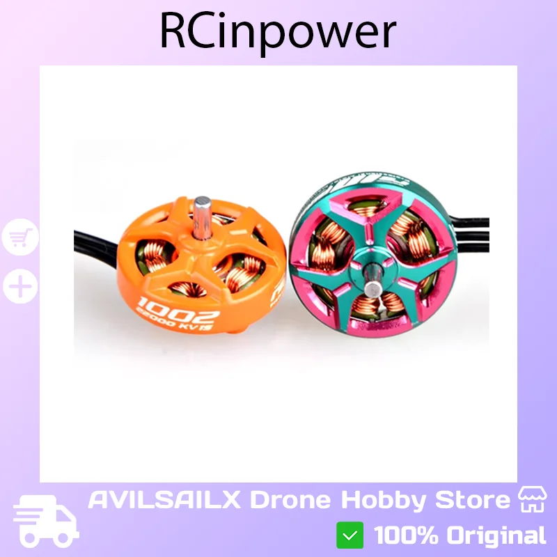 

RCinpower GTS V3 1002 Brushless Motor 14000KV/19000KV/22000KV - For FPV Micro Drone Quadcopter