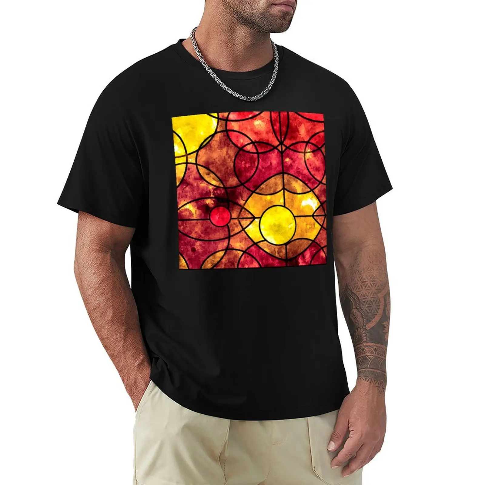This Glass is on Fire T-Shirt Daily Wear Plain Short Sleeve Shirt