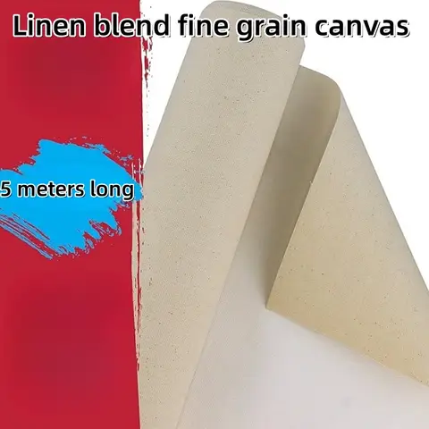 5M 리넨 혼합 캔버스 롤 유화 캔버스 전문 유화 아크릴 안료 및 예술 예술적 창조 Best5