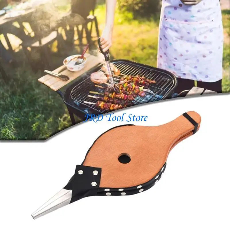 

A2UD Home Fireplace Tools Manual Hand Bellows For Outdoor Wooden Bellow Air Blower BBQ Camping Fireplace Wall Decoration