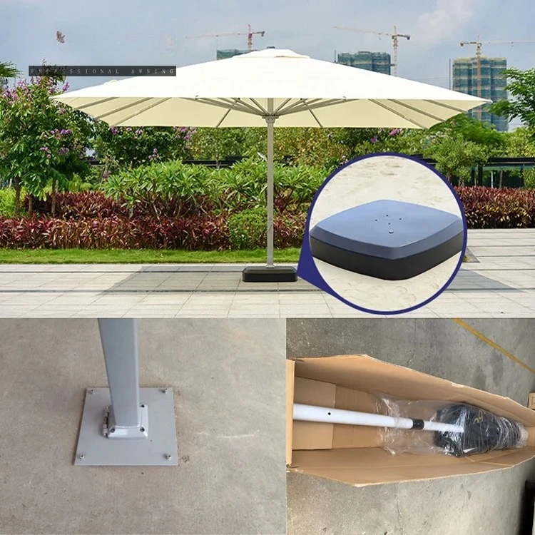 5M Big Umbrella,resort Large Umbrella for Sale Resort Pop up Umbrella Outdoor Furniture Outdoor Sunshade 3-5 Years Width 3M