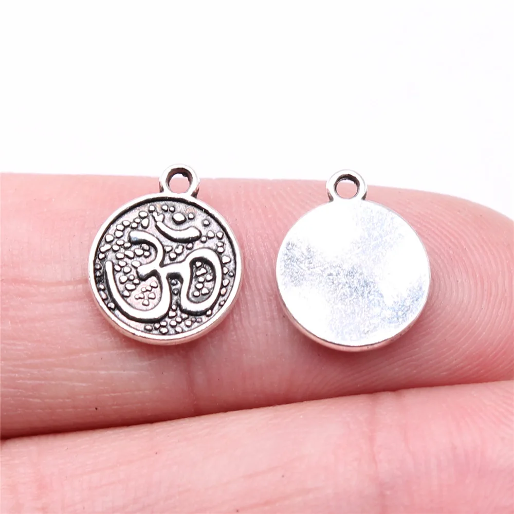 20pcs OM Charms Beads for DIY Jewelry Making