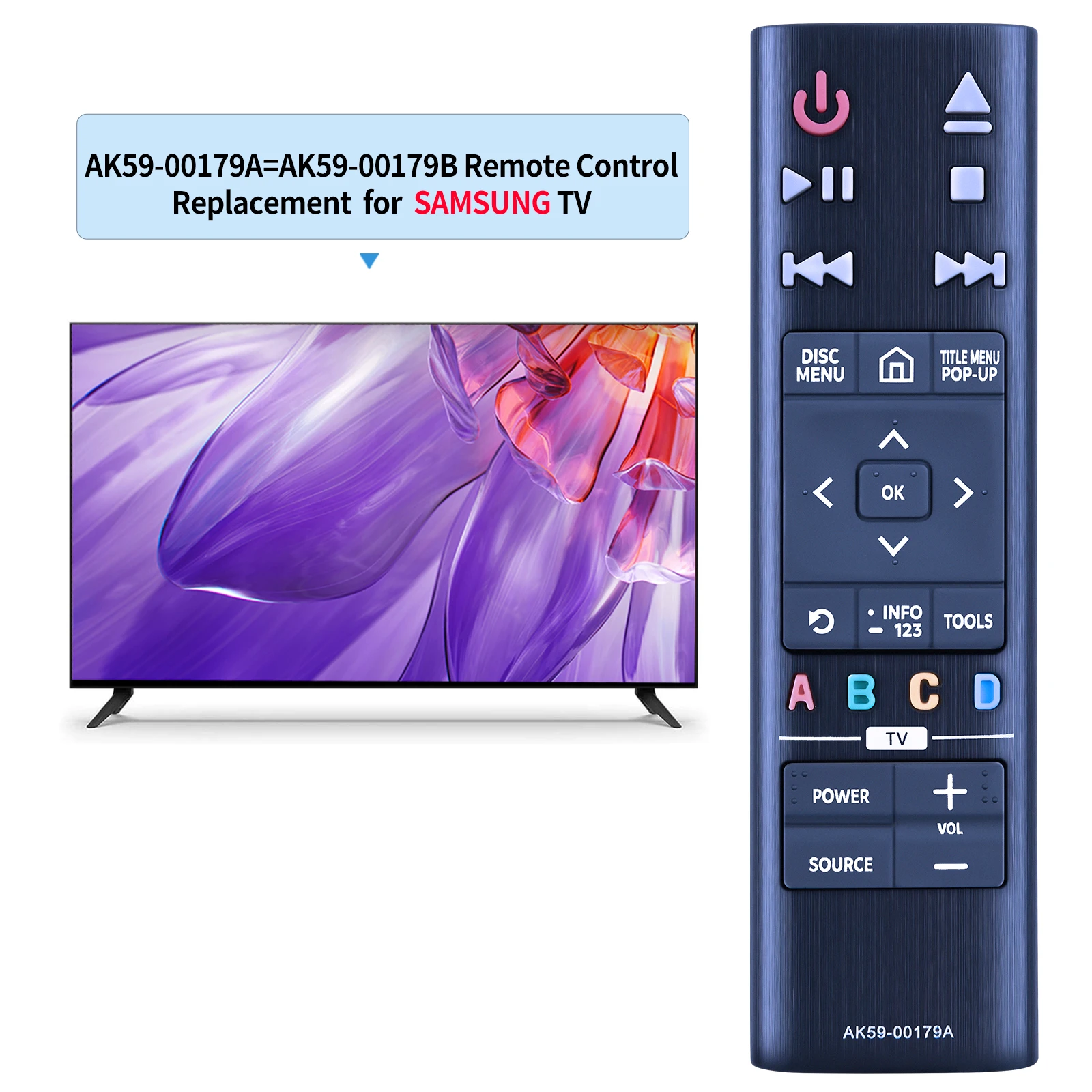 New AK59-00179A Remote Control For Samsung Blu-ray Player UBD-K8500 UBD-K8500/ZA